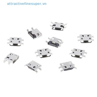 Afs set 10 đầu nối cổng sạc type b micro usb 5 pin