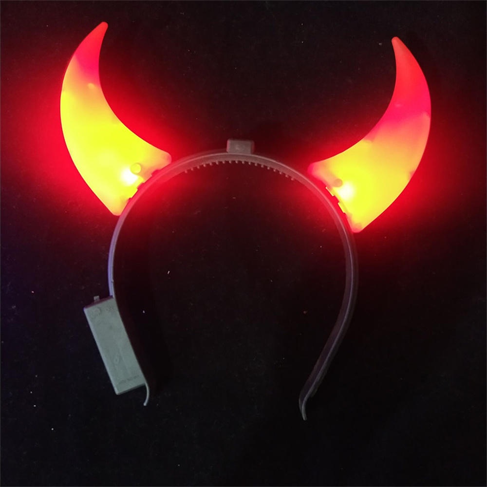 Cài Tóc Hình Sừng Quỷ Có Đèn led Phát Sáng Độc Đáo