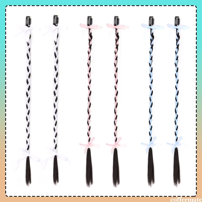 Bộ 2 Dây Ruy Băng Buộc Tóc Thắt Nơ Xinh Xắn