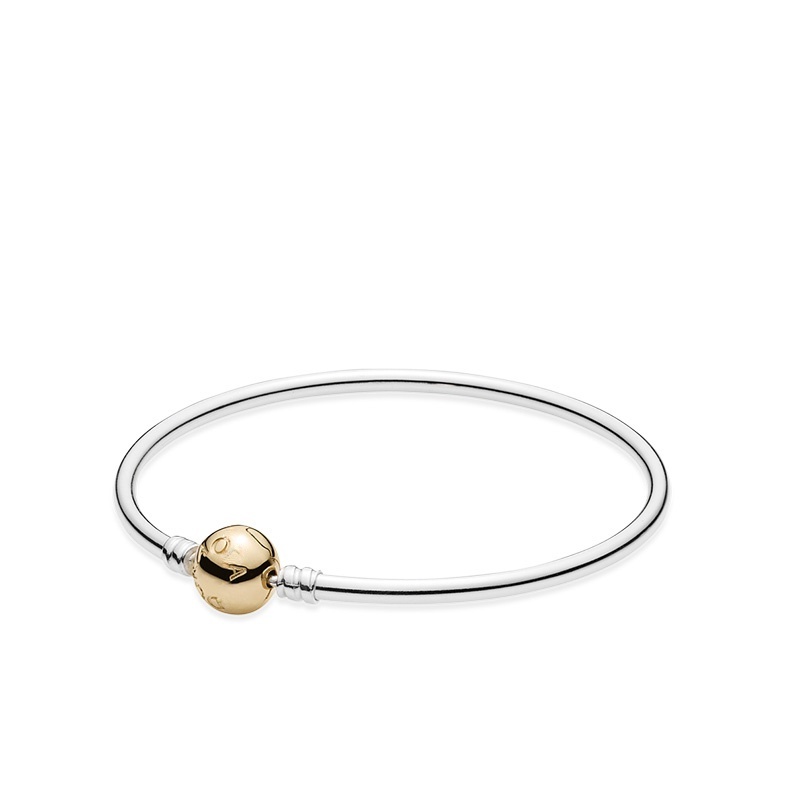 Vòng Tay Mạ Bạc + Túi Nhung Đính Hạt Charm DIY