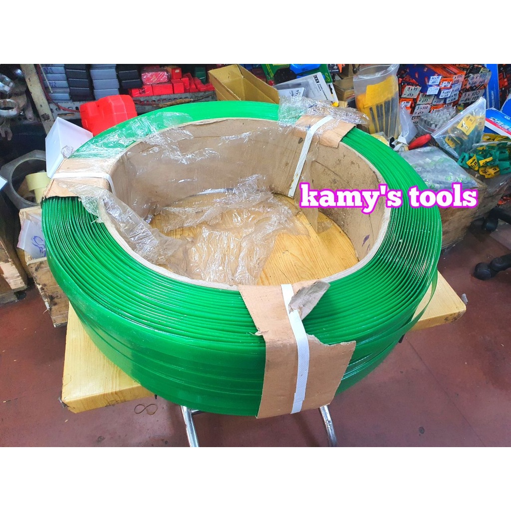 Dây đai nhựa PET bản 16mm 19mm độ dày 0.8mm chuyên sử dụng đóng đai kiện hàng hóa nặng kamytools