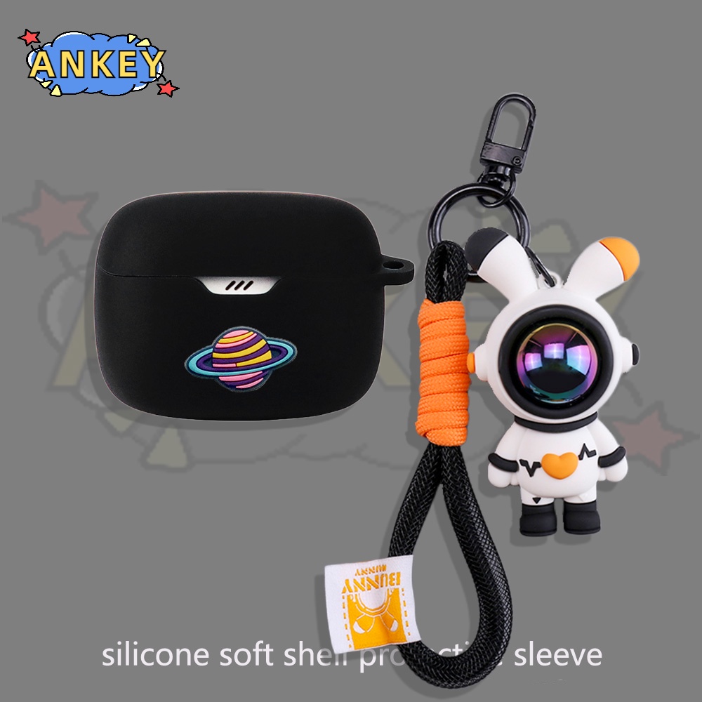 Case For Edifier TWS1 Pro 2 W220T W240TN Earphone Silicone Case Cute Astronaut Earbuds Waterproof Shockproof Soft Protective Headphone Cover Headset Skin with Hook