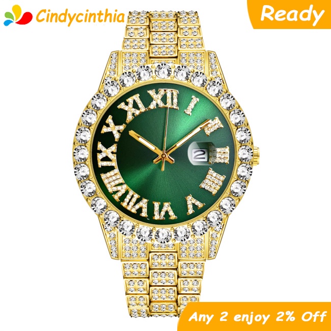 Cici Đồng Hồ Đeo Tay quartz Chống Nước Bằng Thép Không Gỉ 44mm Sang Trọng Cho Nam