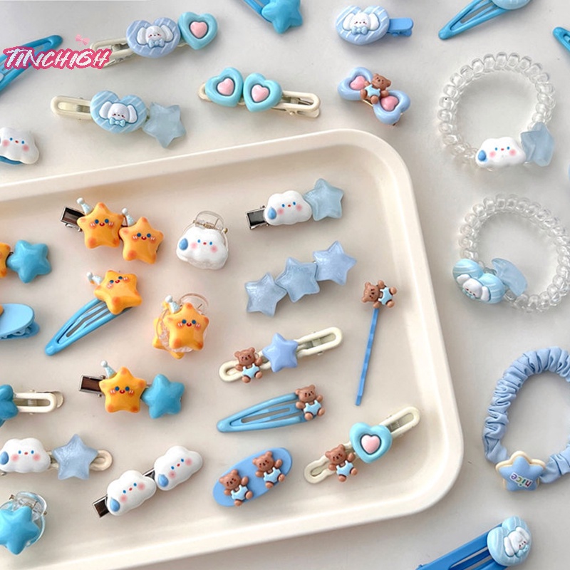 Kẹp Tóc Hình Đám Mây / Ngôi Sao / Ngôi Sao Dễ Thương Cho Bé Gái