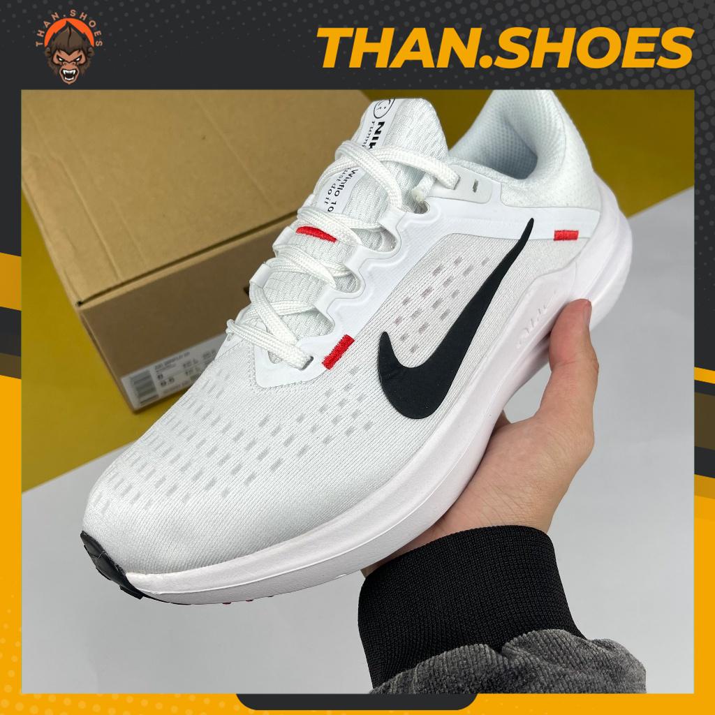 Giày Thể Thao Zoom Winflo 10 White Black Crimson, Zoom Winflo Trắng Móc Đen - Than.Shoes