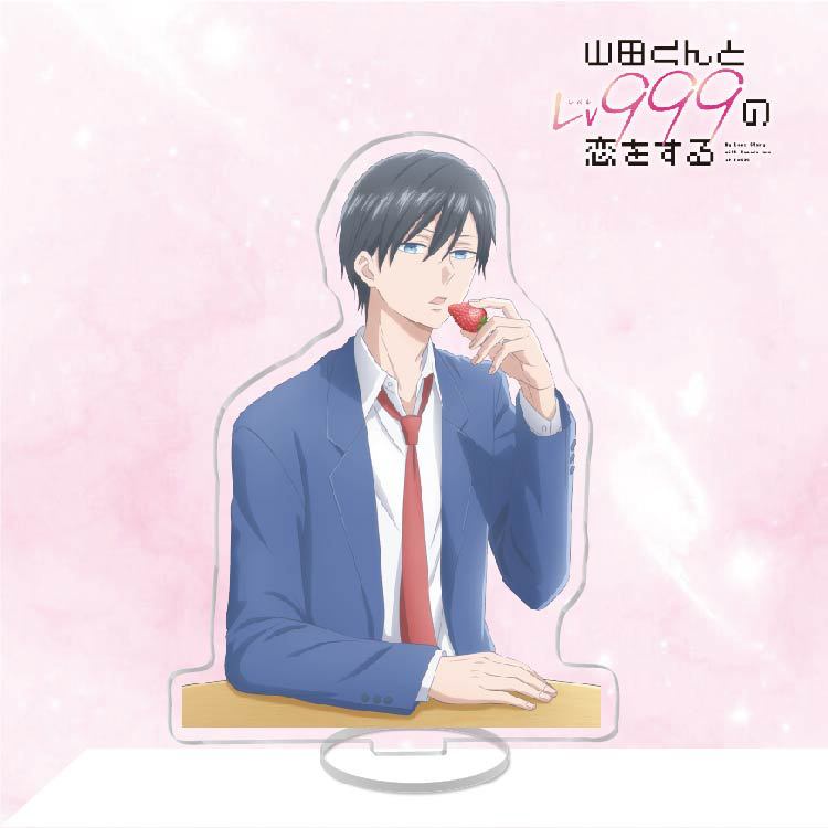 Mô hình Standee Yamada Kun To Lv999 Acrylic Stand Yamada Akito Kinoshita Akane Anime trưng bày trang trí