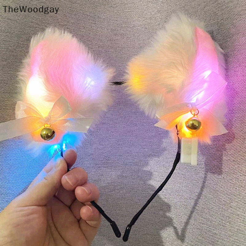 Băng Đô Tai Cáo Dễ Thương Có Đèn Dùng Hóa Trang Tiệc halloween