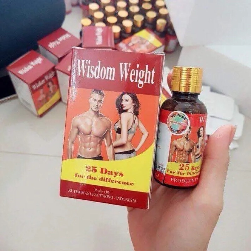 Tăng Cân Wisdom Weight Vitamin Hỗ Trợ Tăng Cân Giúp Ăn Ngon Ngủ Ngon tăng Khả Năng Hấp Thụ Thức Ăn Hàng Chuẩn Hộp 25Viên