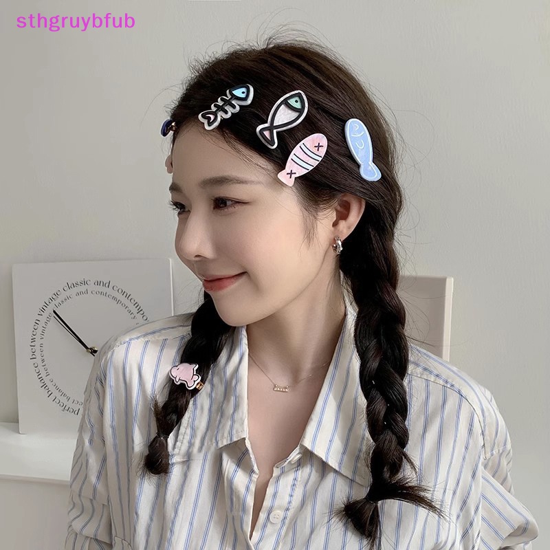 Sthb Kẹp Tóc Hình Xương Cá Nhỏ Dễ Thương Vui Nhộn Phong Cách Nhật Bản vn