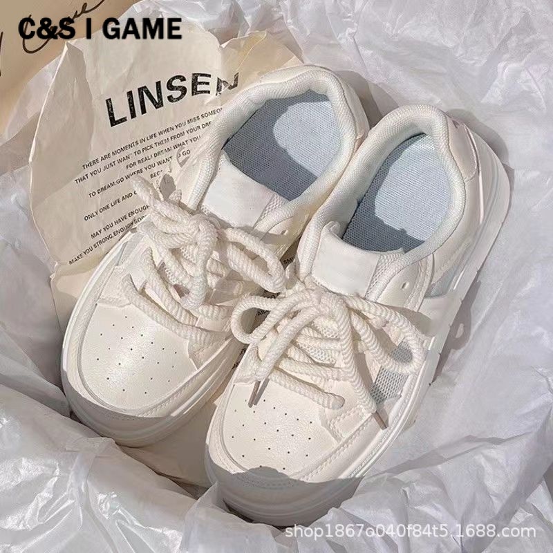 C＆S  Giày thể thao giày nữ giày bánh mì nữ đế cao 2023 Siêu Mềm Xinh Xắn FBX2390QID 37Z230912
