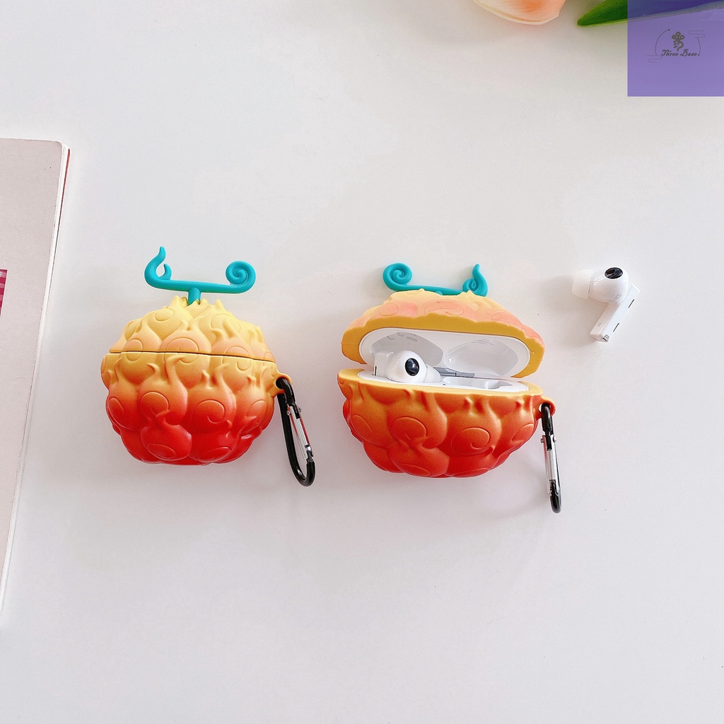 Vỏ Mềm Cho AirPods Hoạt Hình One Piece Luffy Ace Mera-mera Fruit Vỏ Mềm Freebuds 4i Vỏ AirPods Di Động Pro Cho Tai Nghe Bluetooth Không Dây Apple Homelove