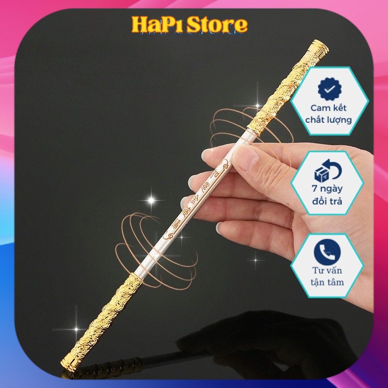 Mô hình Gậy Thiết Bảng của Tôn Ngộ Không trong Tây Du Ký Dài 22cm bằng Kim Loại siêu đẹp