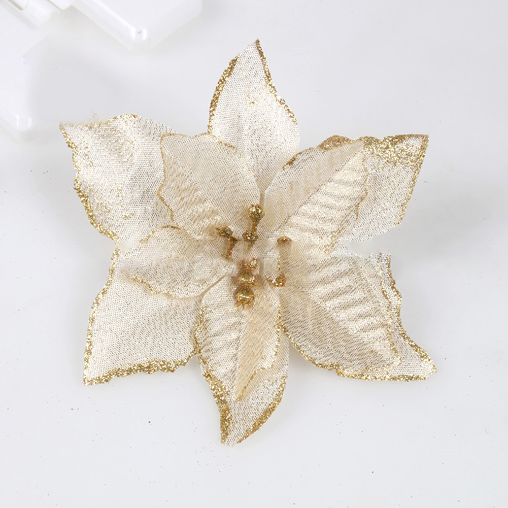 Exquisite Christmas Flower 6 Layer Simulation Ideal for Public Decorations