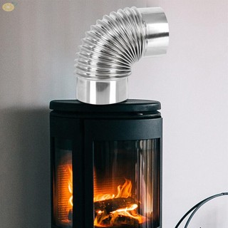 【VARSTR】Elbow Pipe Chimney Elbow Fitting Liner Multi Flue Outdoor Camping Pipe