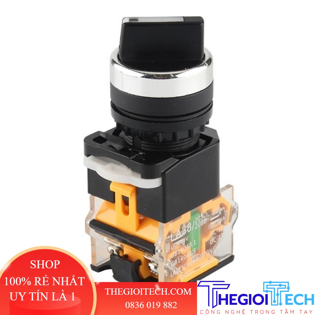 Công Tắc Xoay 2 VỊ Trí,Xoay 3 Vị Trí Phi 22 LA-38 - XOAY 2VT