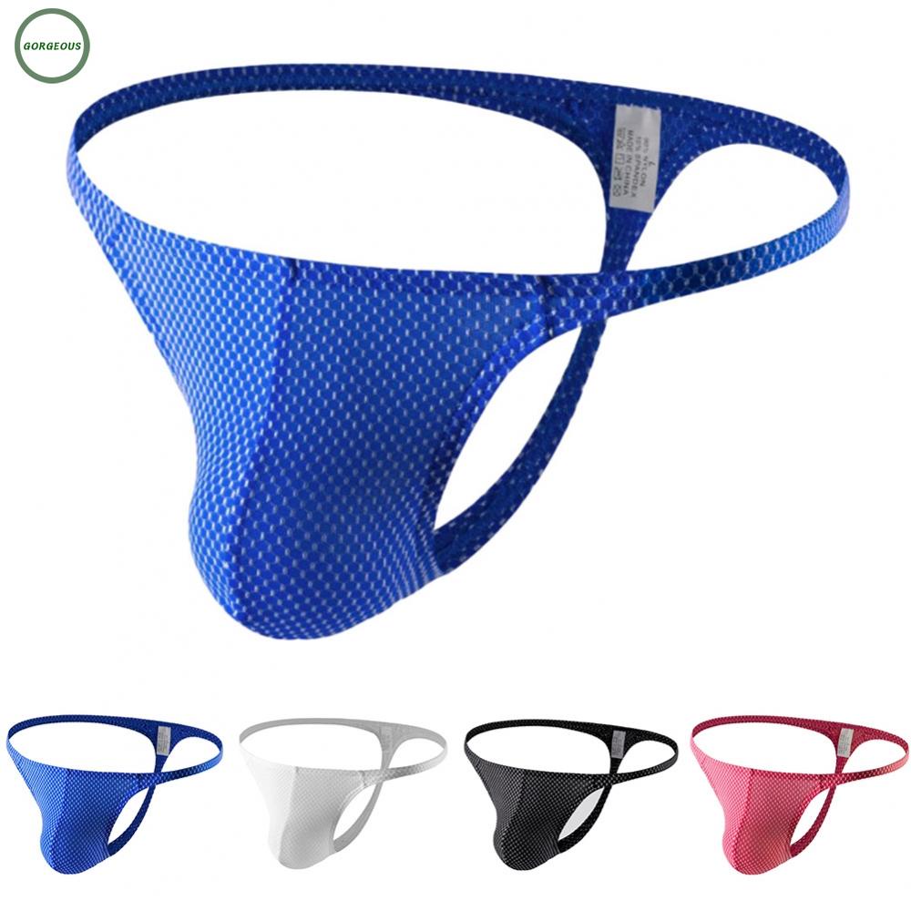 New Coming~Stylish Mens TBack Gstring Thong Underwear Low Waist and Comfortable Blue or Red#Home Essentialses
