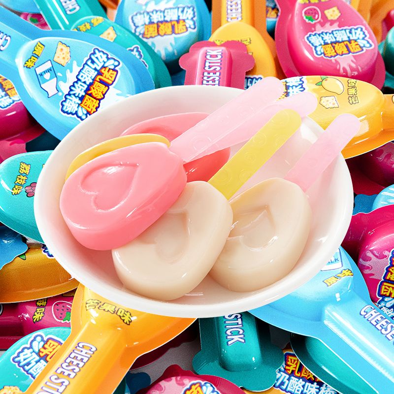 Que phô mai que vi khuẩn axit lactic que trái cây kẹo mút đồ ăn nhẹ cho trẻ em sản phẩm pho mát bán buôn kẹo nổi tiếng t