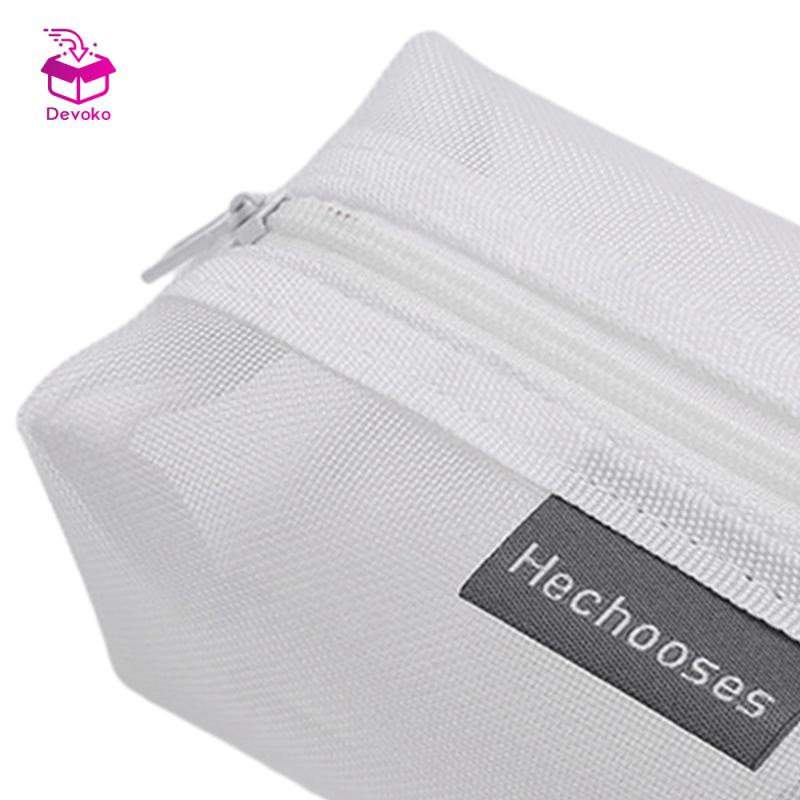 Túi dây kéo mỹ phẩm bằng lưới Nylon Hộp đựng bút chì đơn giản cho văn phòng tại nhà
