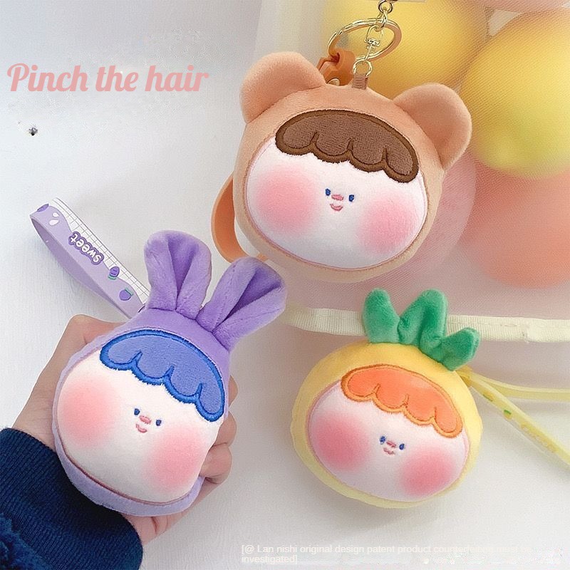 Móc Khóa Hình Búp Bê Nhồi Bông Dễ Thương