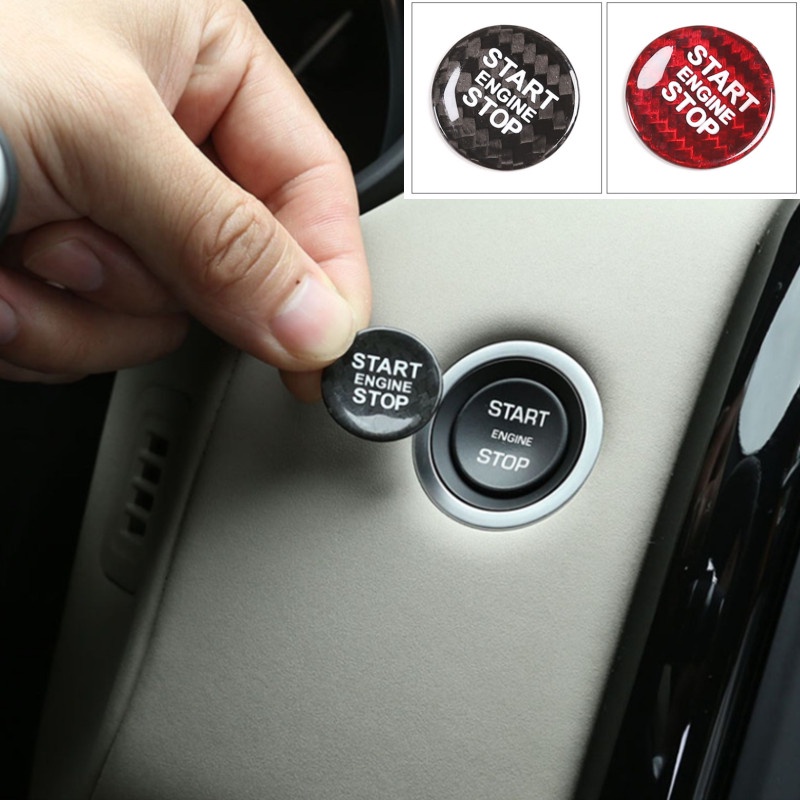 Xe Sợi Carbon Động Cơ Khởi Động Dừng Nút Công Tắc Dành Cho Land Rover Discovery Sport Cho Land Rover