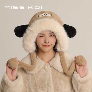Misskoi Nón Lông Dày Dặn Giữ Ấm Tai Cún Con Dễ Thương Dành Cho Nữ