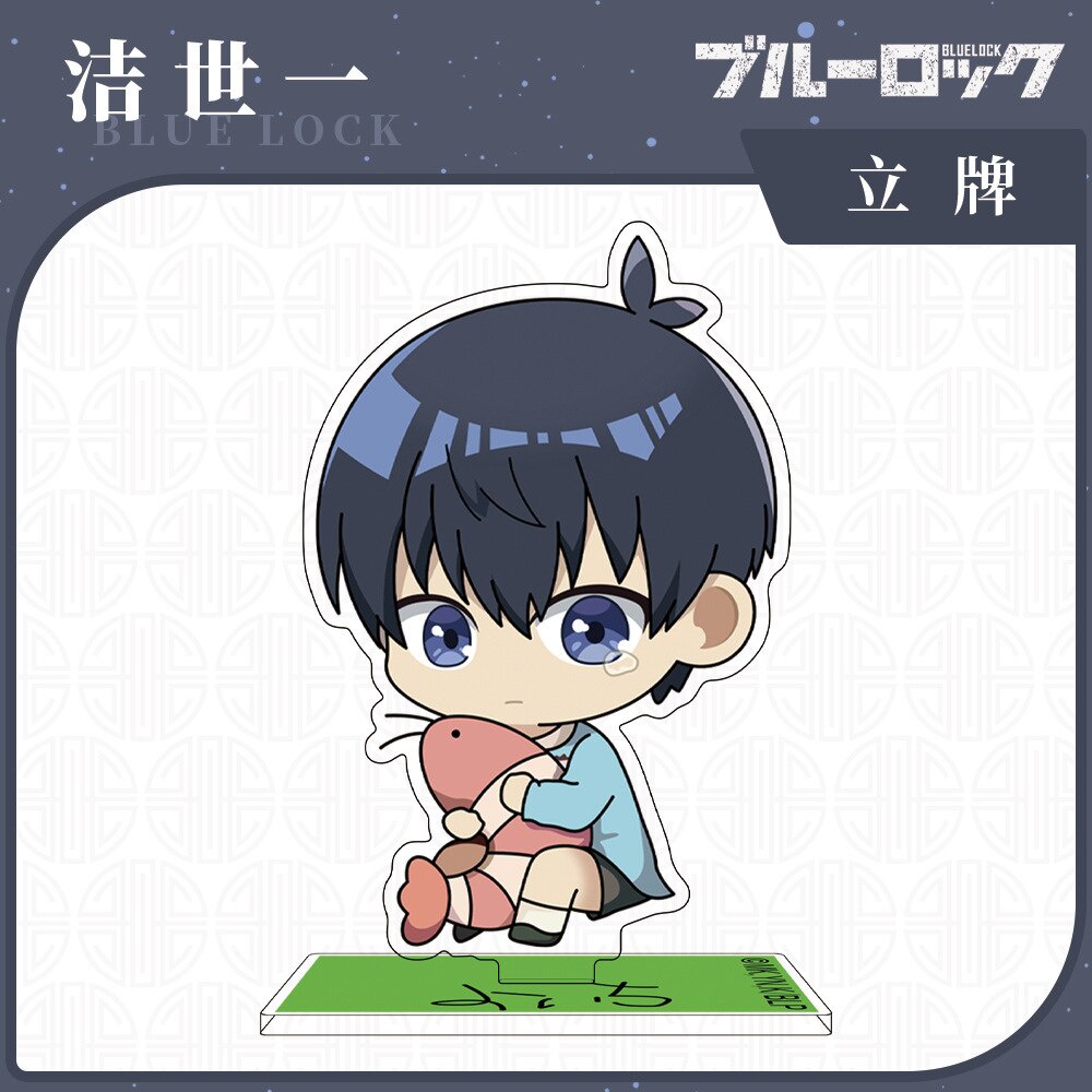 Mô hình Standee chibi Anime BLUE LOCK tượng acrylic anime chibi mô hình trưng bày decor góc học tập để bàn