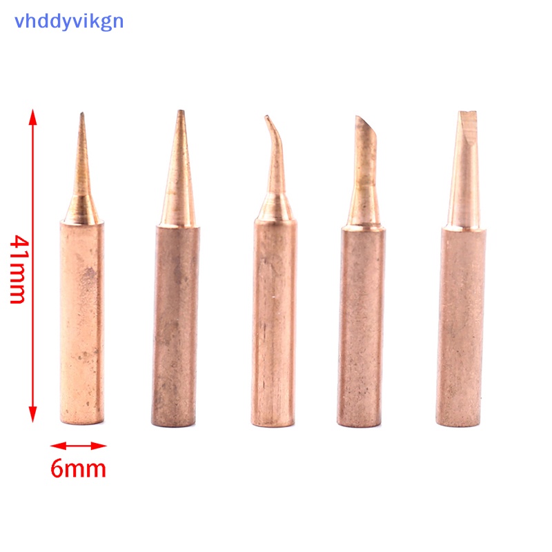 Set 5 Đầu Mũi Hàn Bằng Đồng Nguyên Chất vhdd