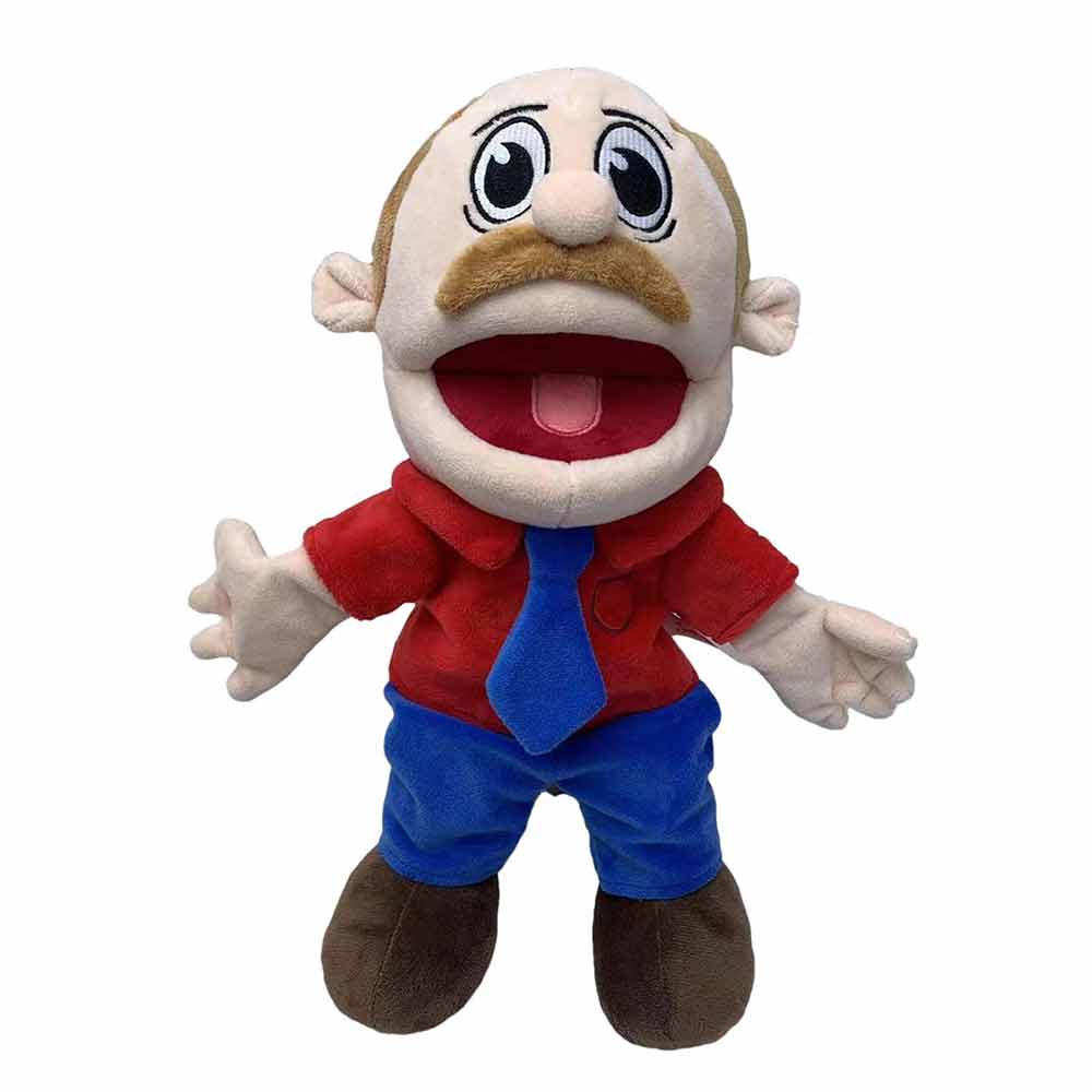 Jeffy Puppets for Kids 40cm Movable Mouth Hand Puppet Plush Doll Doll Plush Funny Puppet Toys Soft Stuffed