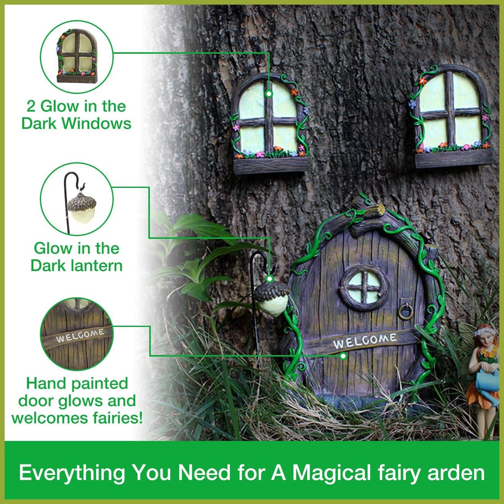 Cửa Sổ Và Cửa Ra Vào Phát Sáng Trong Bóng Tối Nghệ Thuật Dùng Trang Trí Vườn Thần Tiên tamvn | BigBuy360 - bigbuy360.vn