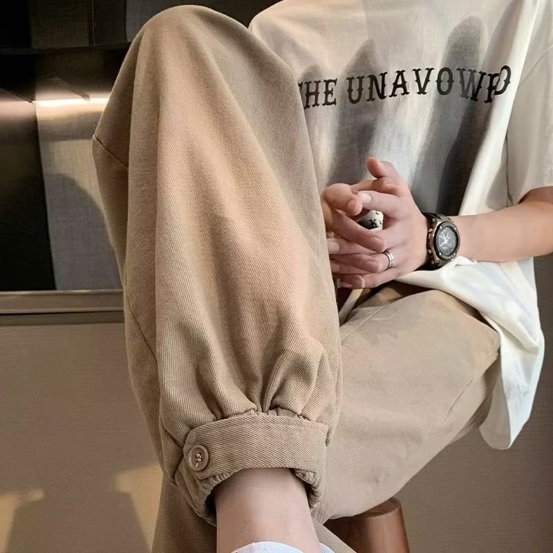 Quần Kaki Dài Ống Rộng Thời Trang Dành Cho Nam