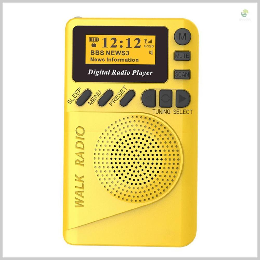LCD Display Pocket DAB Digital Radio - Mini Radio Set for Clear Sound and Convenience