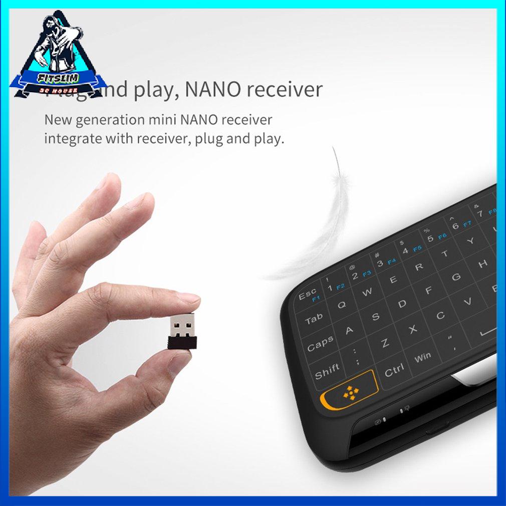 H18+ Wireless Air Mouse Mini Keyboard Full Screen Touch 2.4Ghz Touchpad