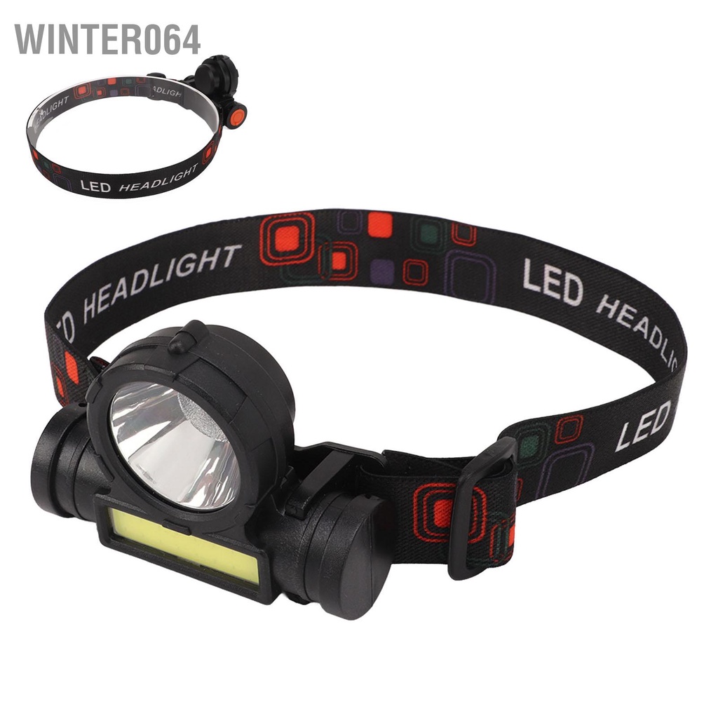 Đèn pha ngoài trời IPX4 pin sạc USB siêu sáng chống nước để chạy xe đạp Winter064