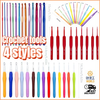  Giá Thấp Bộ Dụng Cụ Đan Móc Len Thủ Công Bằng Nhôm Tay Cầm Nhựa Mềm 