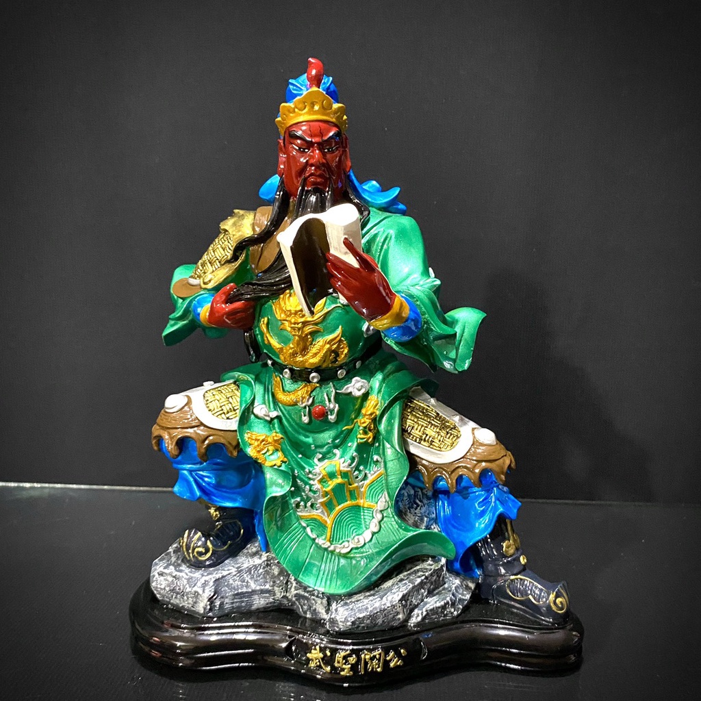 Tượng Quan Công , Quan Thánh Đọc Sách 30cm  tamlinhvanhoaphamphatgiao