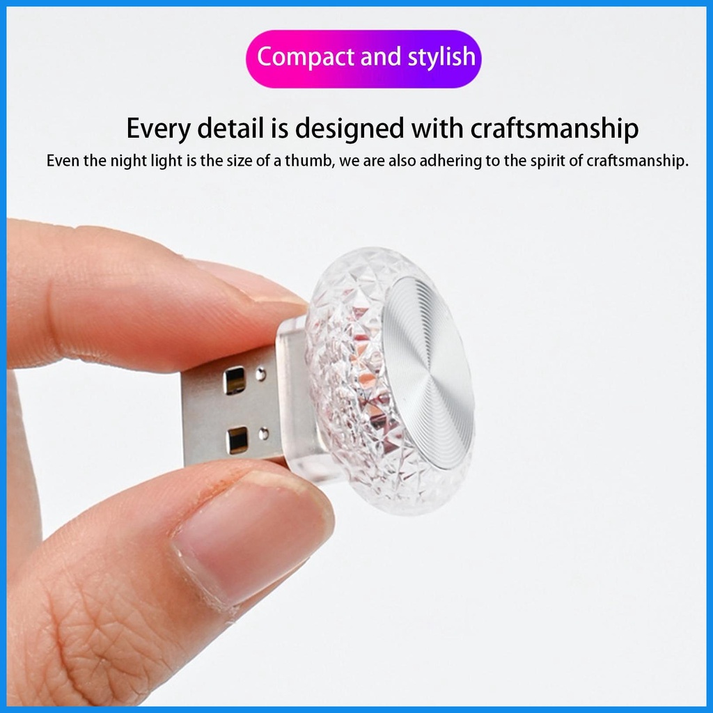 Xe USB Môi Trường Xung Quanh Đèn LED Nhiều Màu Sắc Ánh Sáng Ban Đêm Sửa Đổi-Miễn Phí Xe Ánh Sáng Môi Trường Xung Quanh Trang Trí Trong Nhà Đèn Gia Đình