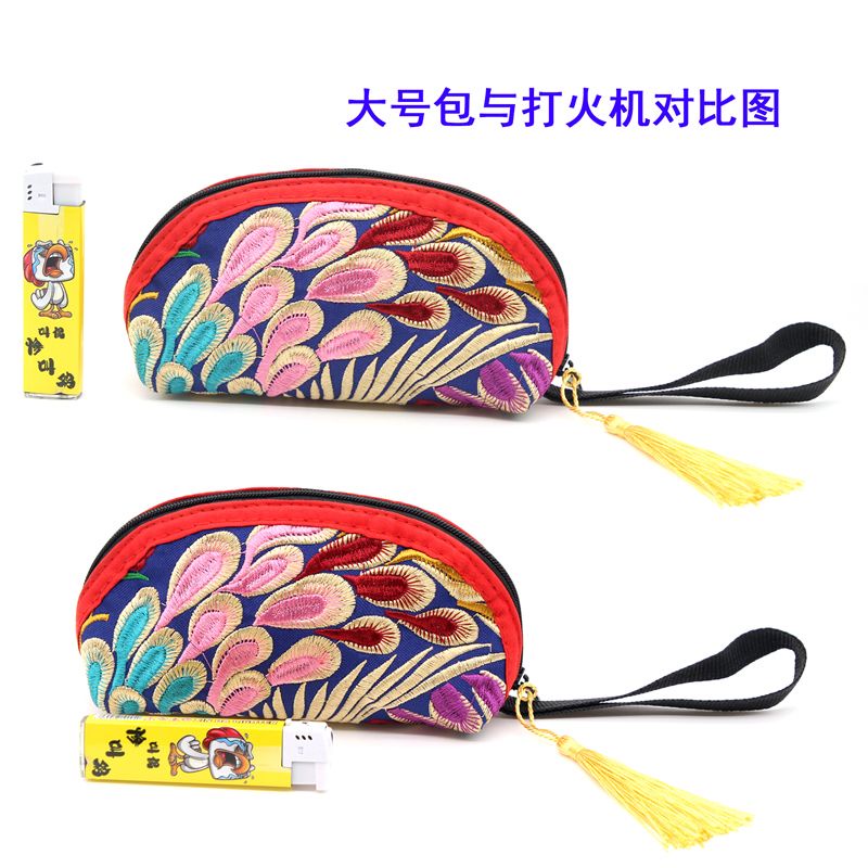 Ví Cầm Tay Thêu Hoa Phong Cách Dân Tộc Mới 2023