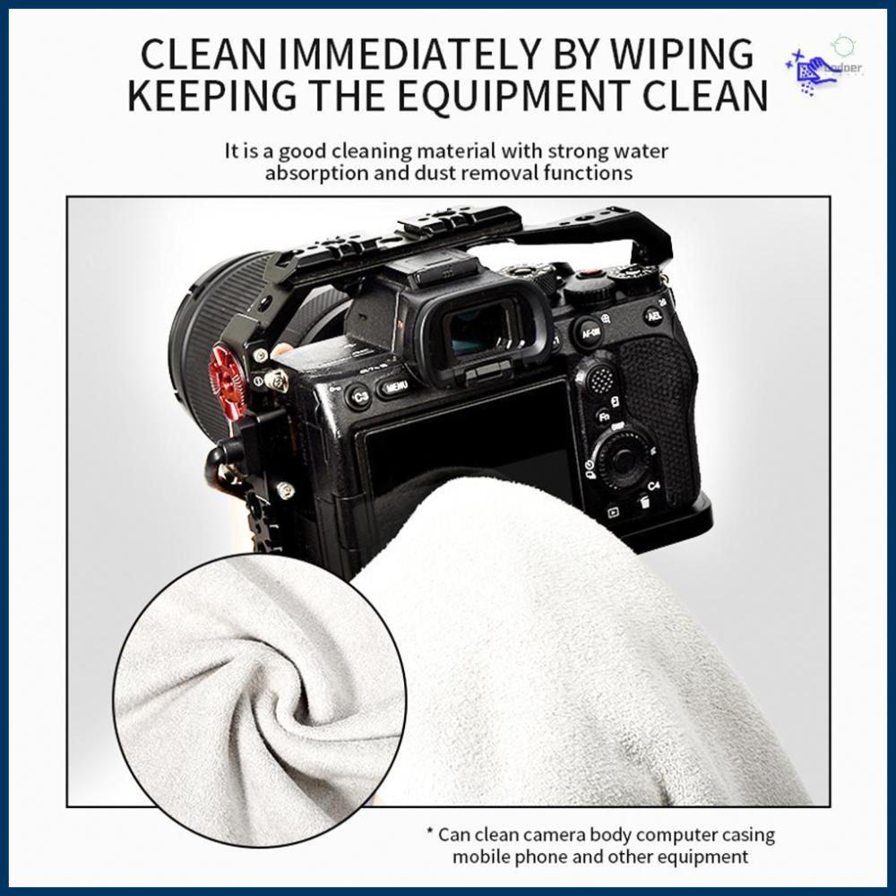 STARTRC Camera Lens Pouch Protective Wrap Storage Cloth Self-Adhesive Washable for DSLR Camera Lens