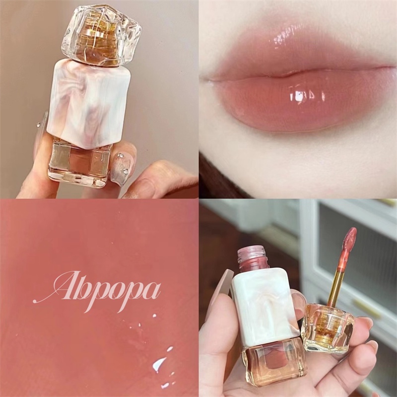 Abpopa Son tint 3d Màu nude Dưỡng Ẩm Lâu Trôi Chống Nước