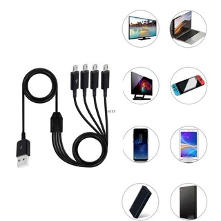 ✿ dây cáp sạc micro usb 4 chiều 7 87inch 59 06inch đa năng tiện dụng