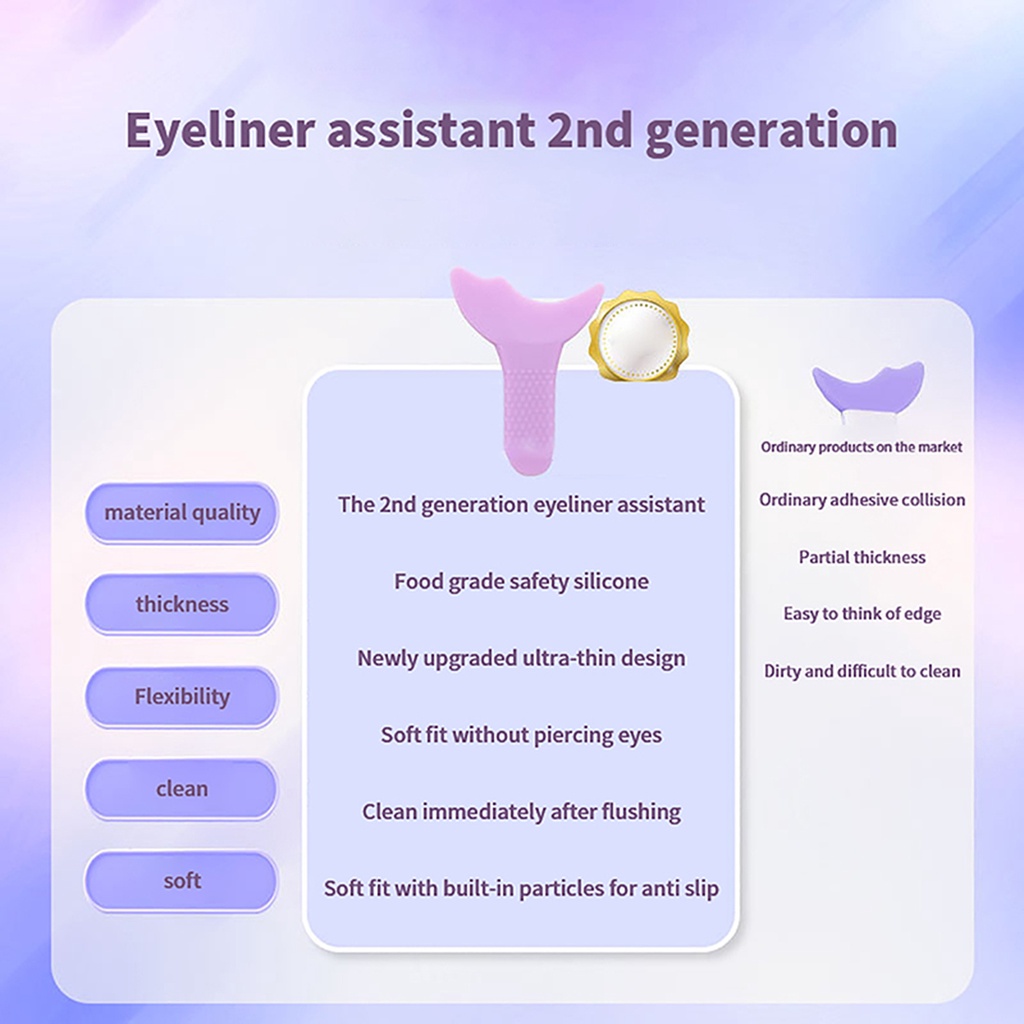 Mascara Kiêm Bút Kẻ Mắt Đa Năng Trang Điểm Chuyên Nghiệp Bằng silicone 2024