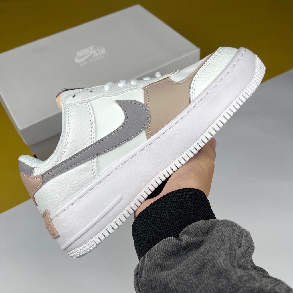 Giày AF1 Shadow Amethyst Ash. AF1 Shadow Trắng Móc Xám Hồng - Than.Shoes