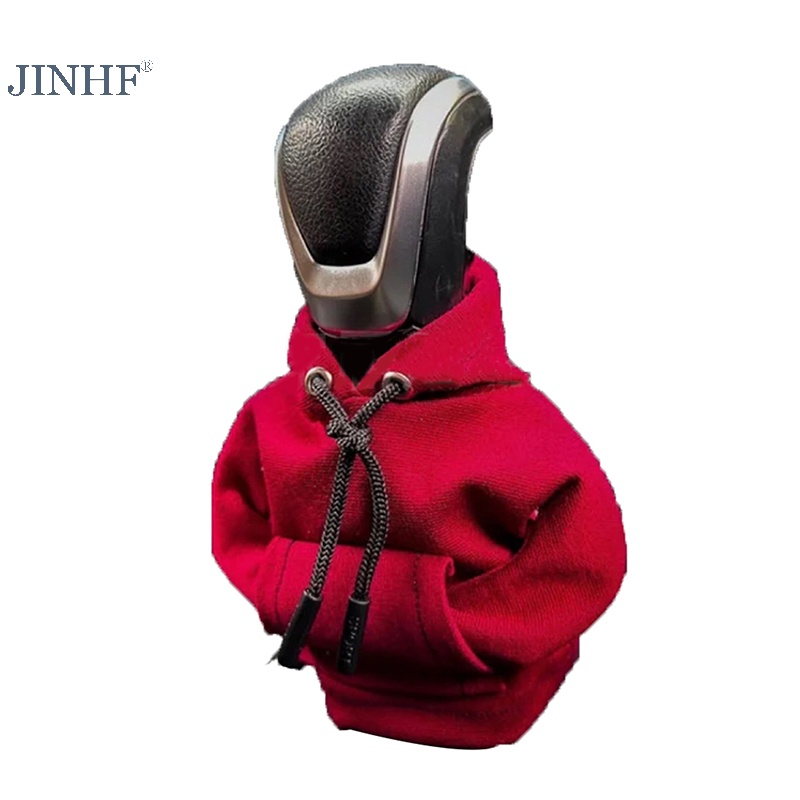 Bọc đầu cần số xe hơi JINHF thiết kế áo hoodie vui nhộn