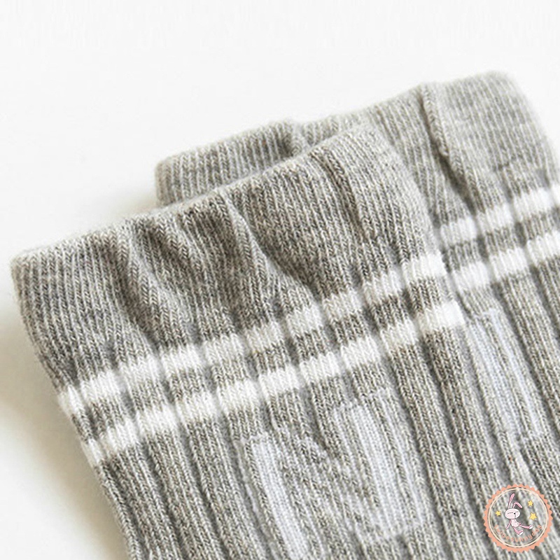 Vớ Cotton Cổ Cao Màu Trơn Dễ Thương Cho Bé