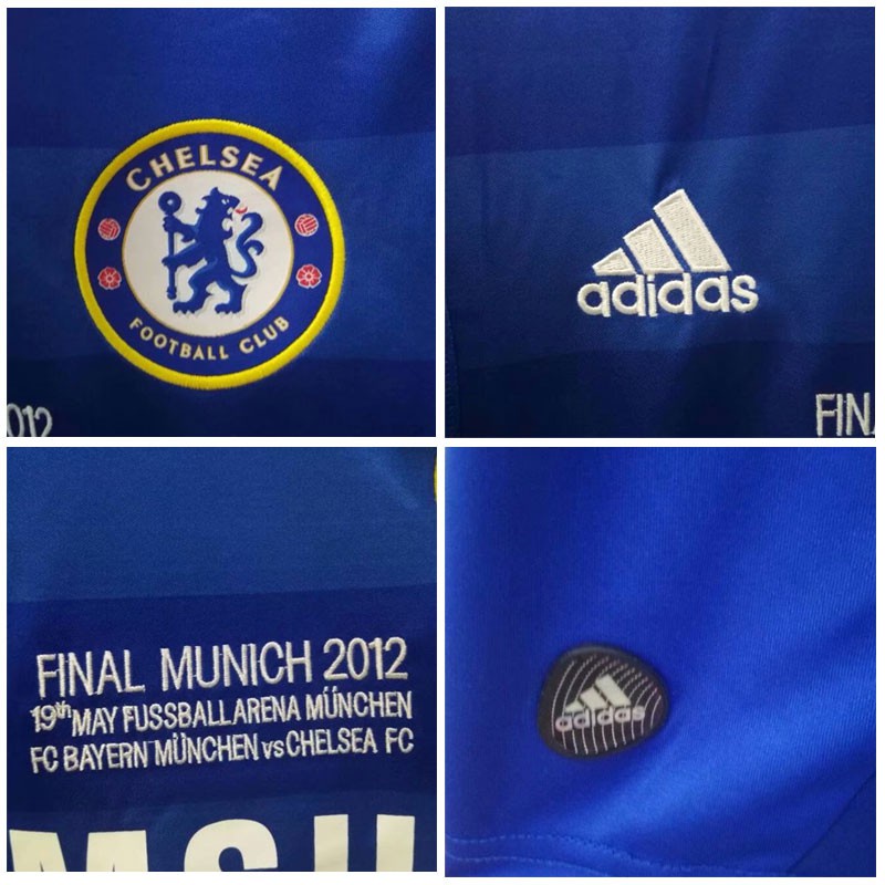 Áo Bóng Đá Chất Lượng Cao Phong Cách vintage 2011-12 chelsea