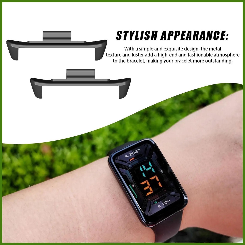 Set 2 Đầu Nối Kim Loại Cho Đồng Hồ Thông Minh xiaomi mi band 8 pro