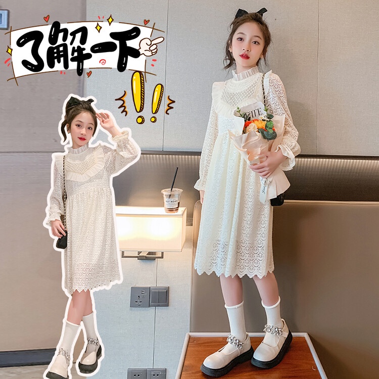 Đầm Dài Tay Thời Trang Mùa Thu Dành Cho Bé Gái