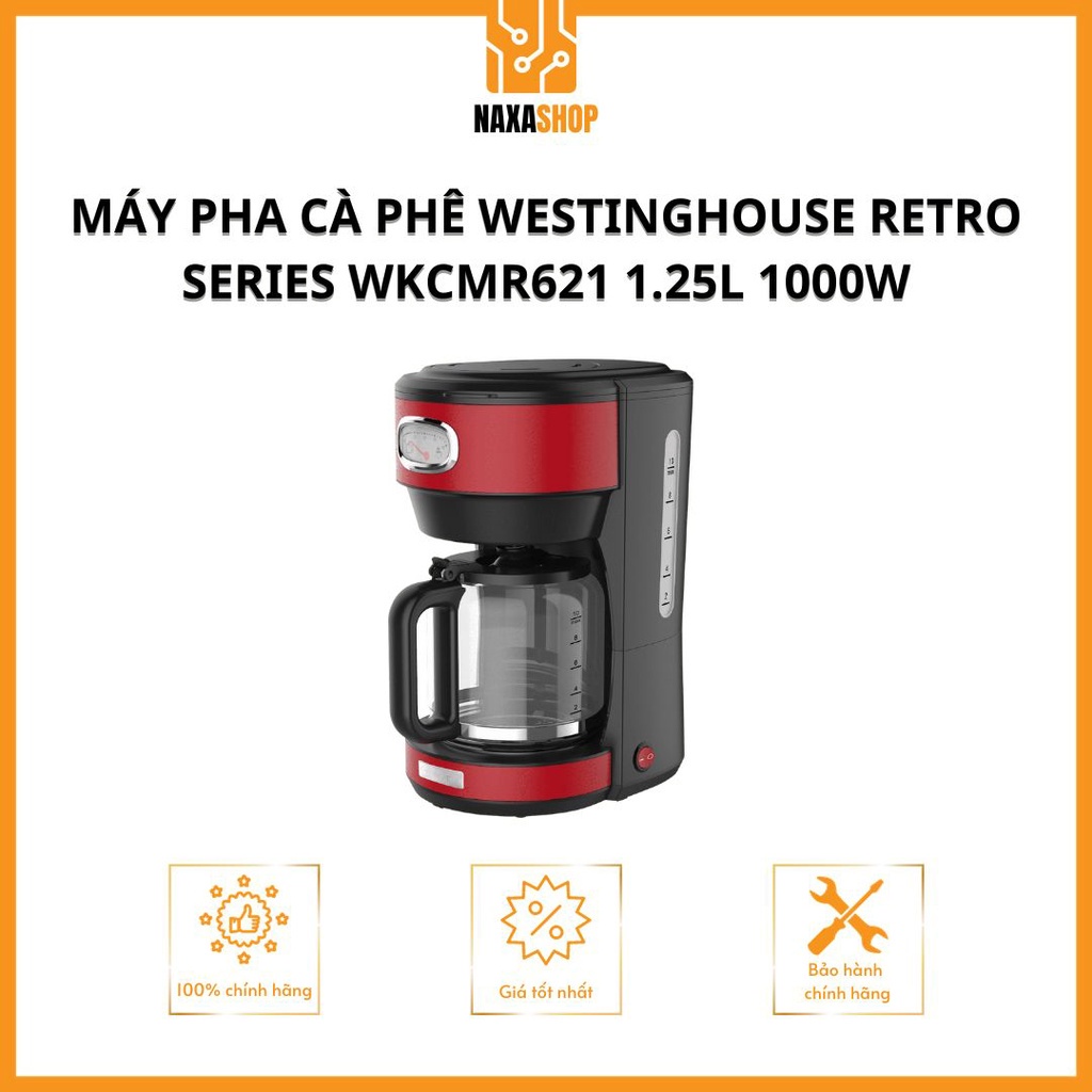 Máy pha cà phê Westinghouse WKCMR621 thương hiệu Mỹ - phong cách Retro