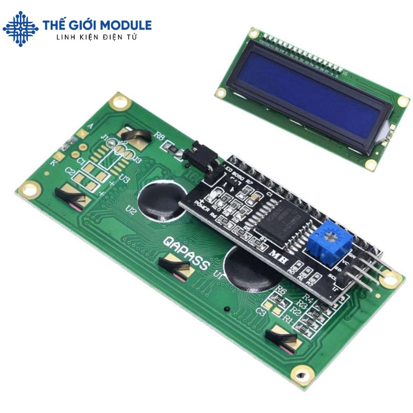 LCD 1602 tích hợp sẵn module chuyển đổi I2C