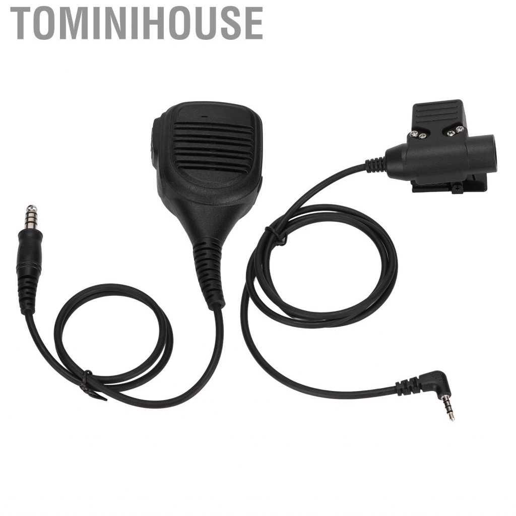 Tominihouse 7.1mm Shoulder Microphone Two Way  Speaker Mic With U94 PTT For 1S/2
